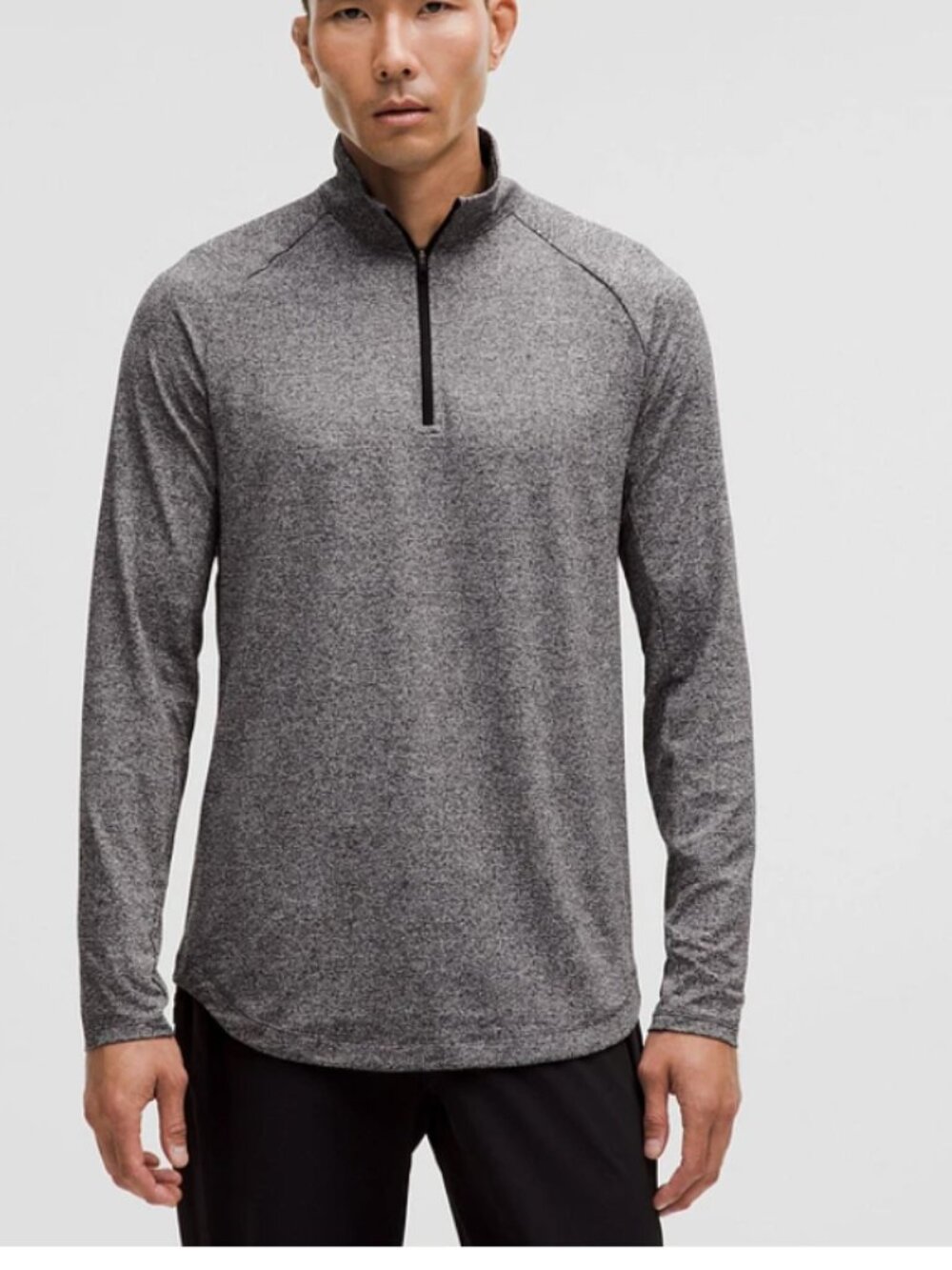 Lululemon Drysense Half Zip gray m medium long sleeve shirt top